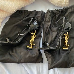 Ysl saint laurent leather heels